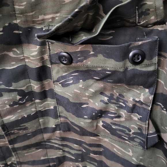 Rothco Tiger Stripe Camouflage Field Jacket BDU Camo Button Men's Small-Reg - Picture 6 of 13